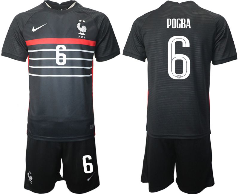Men 2022 World Cup National Team France home black #6 Soccer Jersey->france jersey->Soccer Country Jersey
